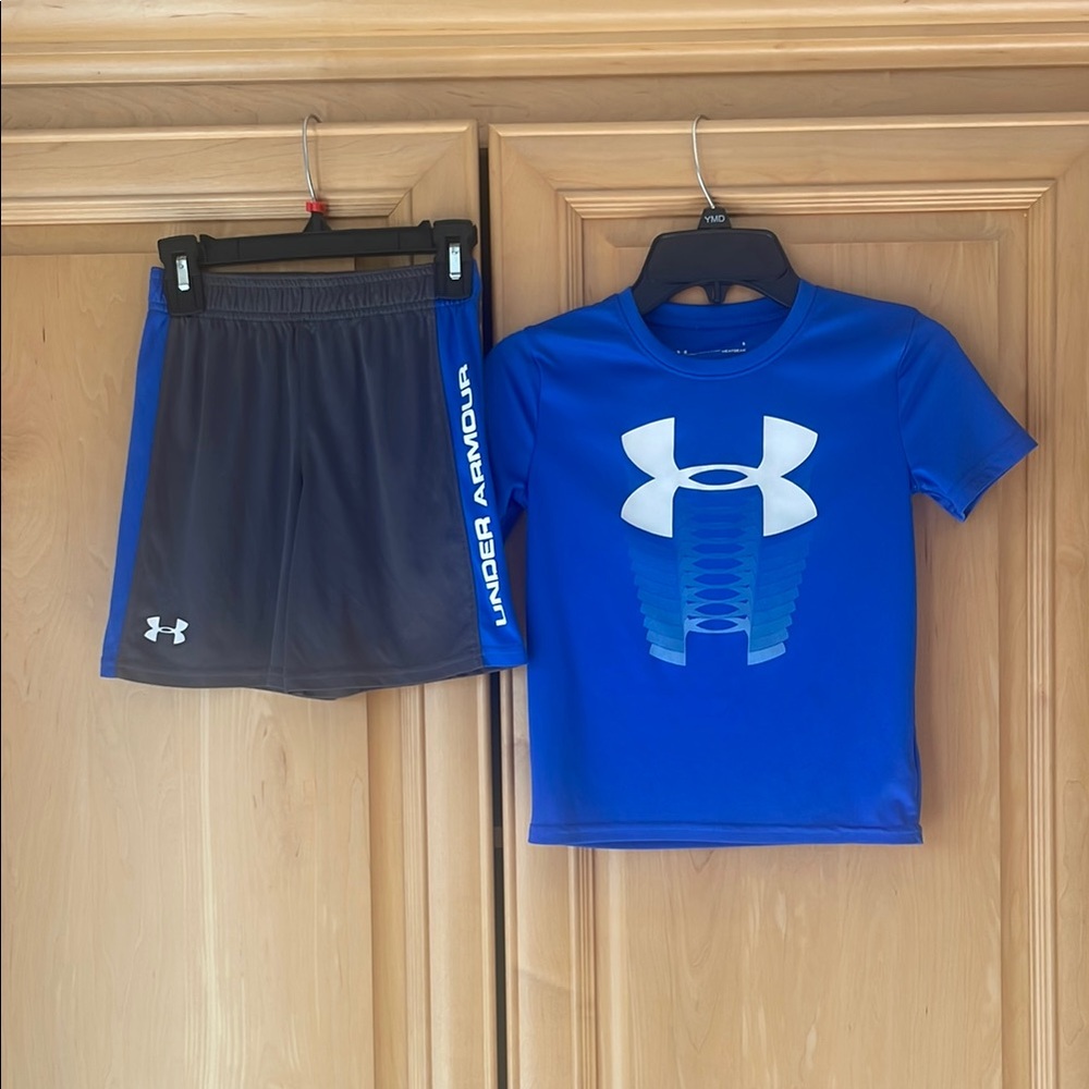 Under Armour Blue and Gray Athletic Set